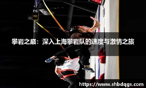 攀岩之巅:深入上海攀岩队的速度与激情之旅